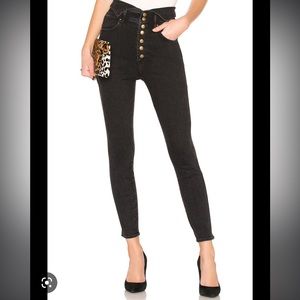 Mother Swooner snap front Jeans 25